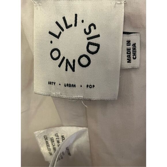 Lili Sidonio Palm Print Relaxed Coord Pants Set M - Picture 5 of 5